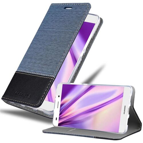 Cadorabo Ohi&scaron;je, združljiv s Huawei v temno modri črni barvi - za&scaron;čitni pokrov z magnetnim zapiranjem, stoječo funkcijo in režo za kartico, (20571713) Cene