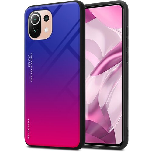 Cadorabo Ohi&scaron;je, združljiv z Xiaomi v vijolični - rdeči - dvobarvni za&scaron;čitni pokrov, narejen iz silikona TPU in hrbta iz kaljenega stekla, (20595516) Cene