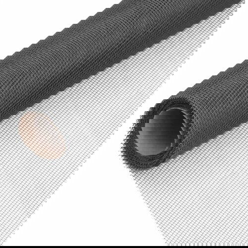 VidaXL Mrežasti zaslon od stakloplastike 60 x 500 cm crni Slike