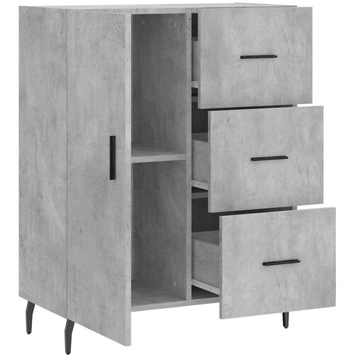  Komoda siva boja betona 69,5x34x90 cm od konstruiranog drva Slike