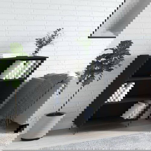 VidaXL Knjižna omara črna 69,5x32,5x90 cm inženirski les Slike