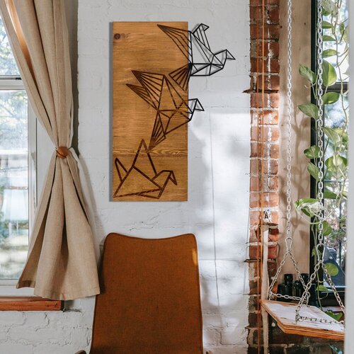 Wallity zidna dekoracija Oragami, 36x60cm, Hrast Cene