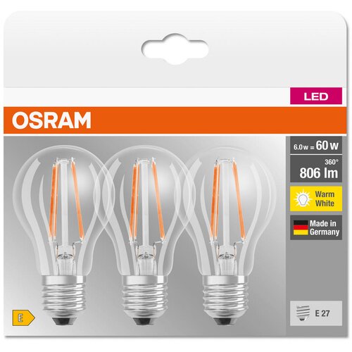 Osram SET 3x LED sijalice VINTAGE E27/7W/230V 2700K - Osram Slike