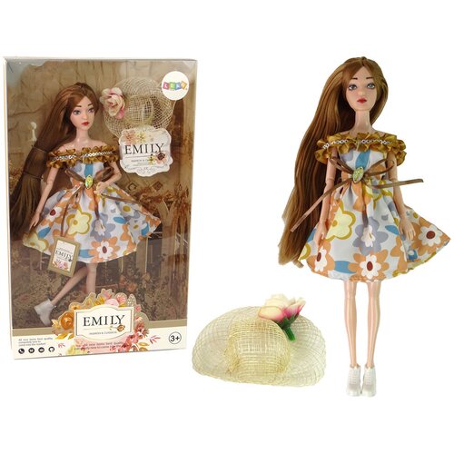  Lutka za igru Emily za modnu reviju sa proljetnim šeširom - 30 cm Cene