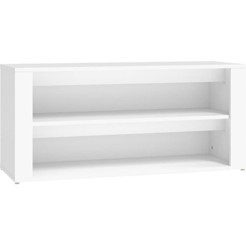 Maison Chic Regal za čevlje - Polica za čevlje bel 100x35x45 cm inženirski les, (21777246) Slike