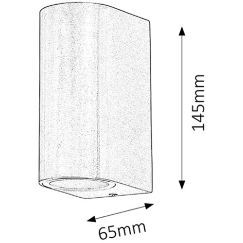 Rabalux chile spoljna zidna lampa GU10 2x35W IP44 Slike