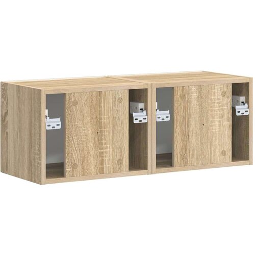  zidni ormar 2 pcs Sonoma 60 x 31 x 29.5 cm Konstruirano drvo Slike