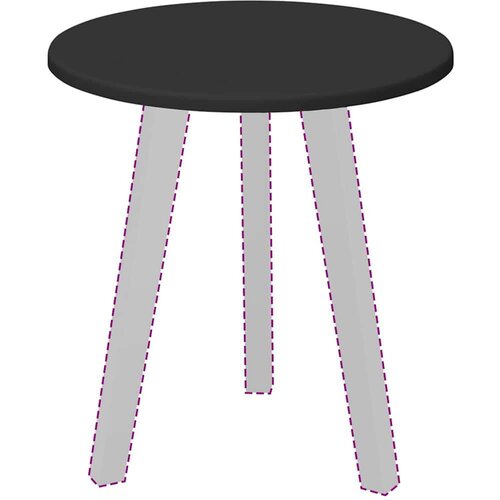 vidaXL Gornji dio stola Crna 40 x 40 x 1.5 cm Konstruirano drvo Cijene