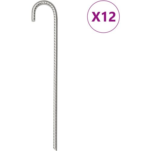  Klinovi za &scaron;ator 12 kom 37 cm &Oslash;10 mm od pocinčanog čelika Cijene