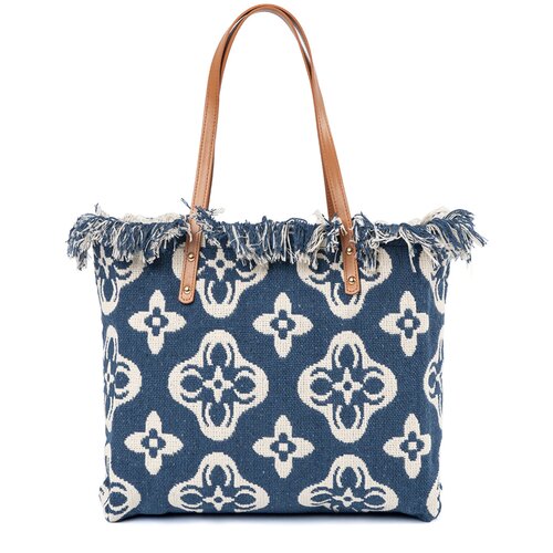 Shelvt Beach bag with tassels Cene