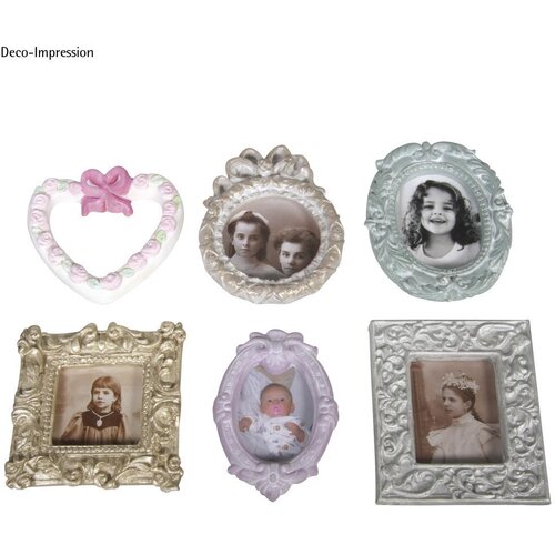 RAYHER Kalup: Okvir, 6 motivov, 6.5-8cm, velikost: 23.2x18.3cm, (20631472) Slike