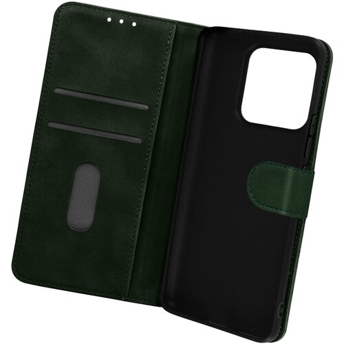 AVIZAR Ovitek za Xiaomi 13 Pro, soft-touch Suede Effect, z denarnico in magnetnim jezickom - zelen, (20714056) Cene