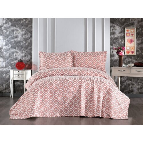  merlin - dusty rose dusty rose double bedspread set Cene