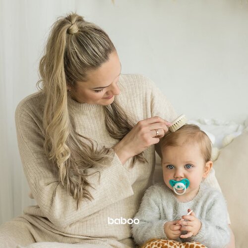 Baboo Baby Hair Brush and Comb Set set za kosu za djecu od rođenja 2 kom Slike