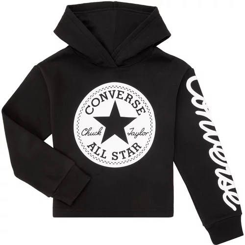 Converse CHUCK PATCH CROPPED HOODIE Crna