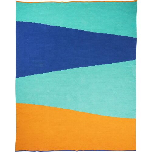  Pletena odeja Color Flow Blue - 1 kos Slike