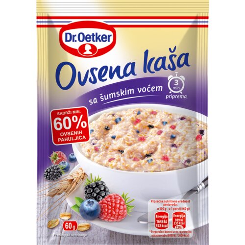 Dr. Oetker DR.OETKER ovsena kaša šumsko voće 60g Cene