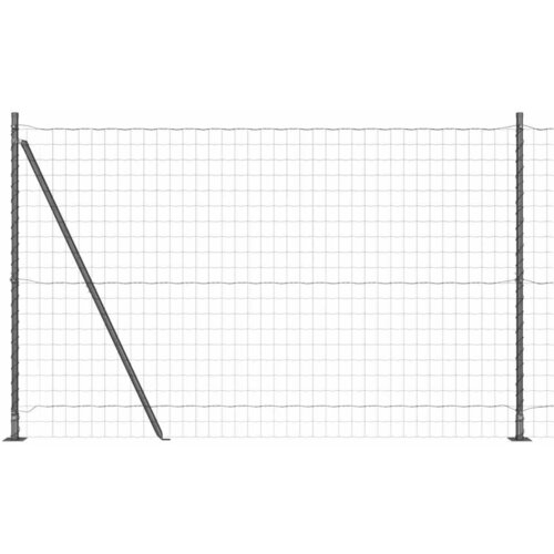 vidaXL Ogrodje s stebri Siva 1.6 x 10 m Jeklo, (5000096896) Cene