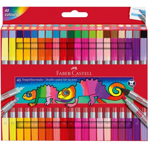 Faber-Castell Flomastri Pastel, obojestranski, intenzivni, 20 kosov Slike
