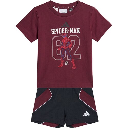Adidas Otro&amp;scaron;ki kompleti MARVEL SPIDER-MAN T-SHIRT SET Rdeča Slike