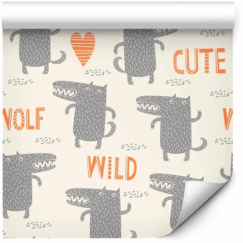  Tapeta - Cute Wolf 50x1000 Premium Slike