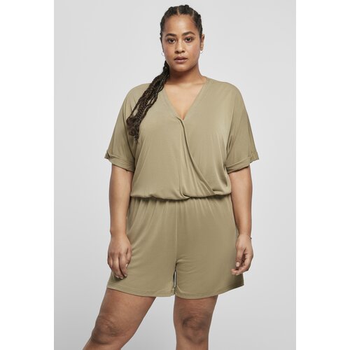 UC Curvy Women&amp;#039;s short modal jumpsuit in khaki Slike
