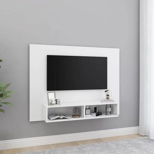  Zidni TV ormarić bijeli 120 x 23,5 x 90 cm od iverice