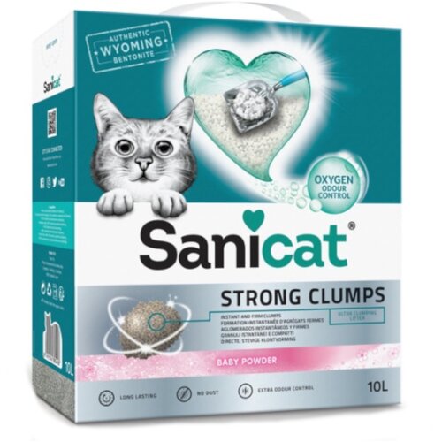 Sanicat Strong Clumps sprijemljivi pesek za mačke - 10 l Cijene