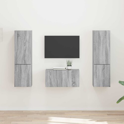  Set TV komoda 5 pcs Siva Sonoma Konstruirano drvo Cijene