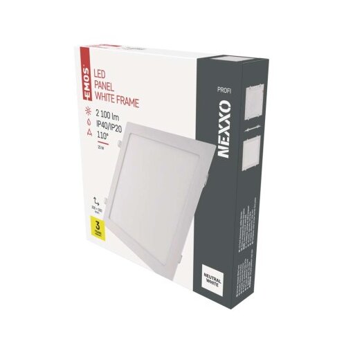  LED vgradno svetilo NEXXO, kvadratno, belo, 24W, nevtralno bela Slike