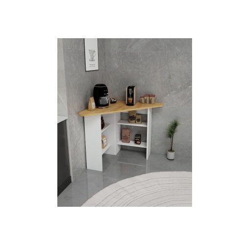 Hanah home Kuhinjski sto Corner Sapphire Oak White Slike
