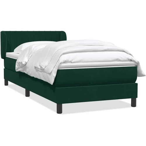 Box Spring krevet s madracem tamnozeleni 80x220 cm bar&amp;scaron;un Slike