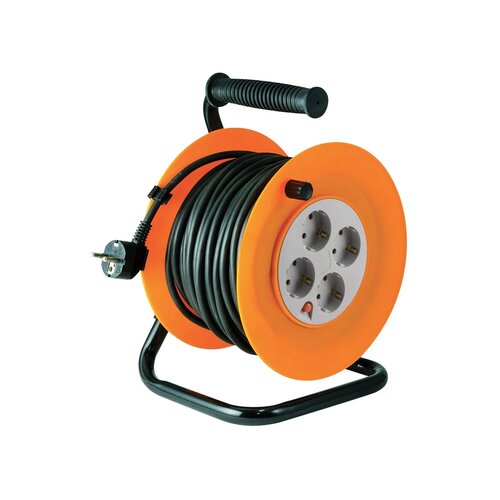 Home motalica za kabel, 50 met., H05VV-F, 3 x 1.5 mm&amp;sup2;, IP20 - hjr 4-50 Slike