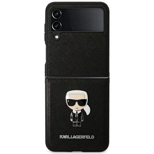 Karl Lagerfeld KLHCZF4IKMSBK za samsung galaxy z flip 4 črna zaščita - karls head Cene