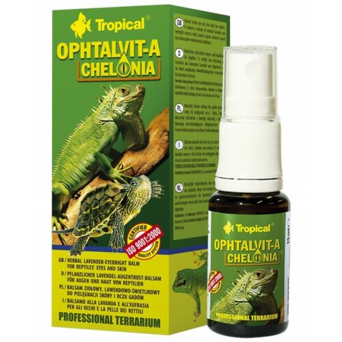 Tropical ophtalvit-a chelonia preparat sa ekstraktom lavande i vidca za zaštitu očiju i kože reptila 15 ml Cene