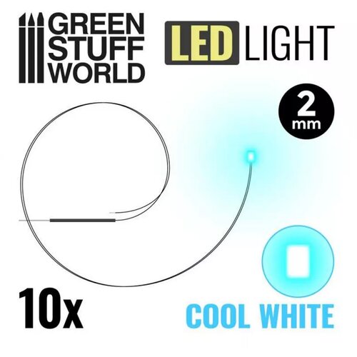 Green Stuff World micro leds - cool white - 2mm (0805 Cene