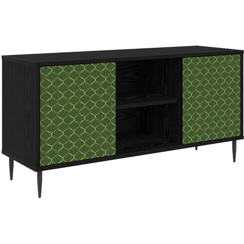  ormar GELEEN 102 x 33 x 51 cm Crni hrast Konstruirano drvo Cene