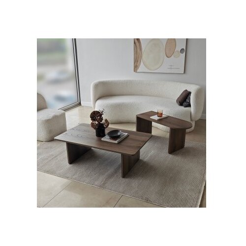Hanah home Set stočića za kafu Paris Bronze Orah Slike