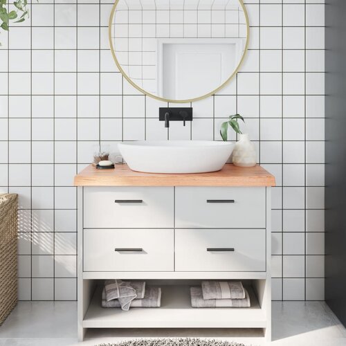  Kopalni&amp;scaron;ki pult svetlo rjav 100x60x6 cm obdelan trden les Slike