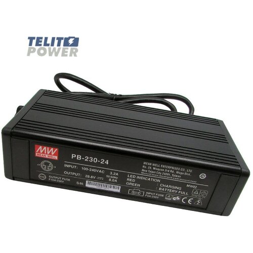 Mean Well Punjač akumulatora - Li-Ion baterija PB-230-24 230W / 24V / 8A MEAN WELL Slike