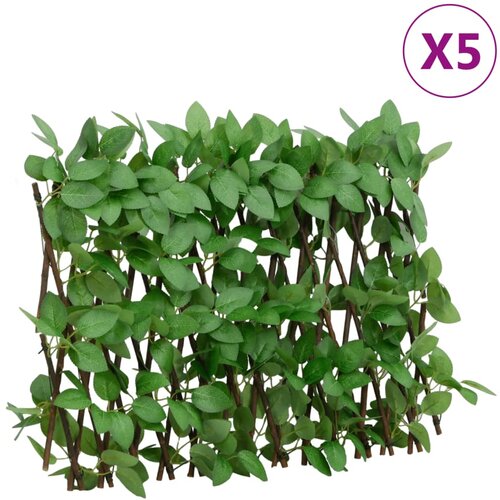 vidaXL Proširiva rešetka od umjetnog bršljana 5 kom zelena 180 x 30 cm Cijene