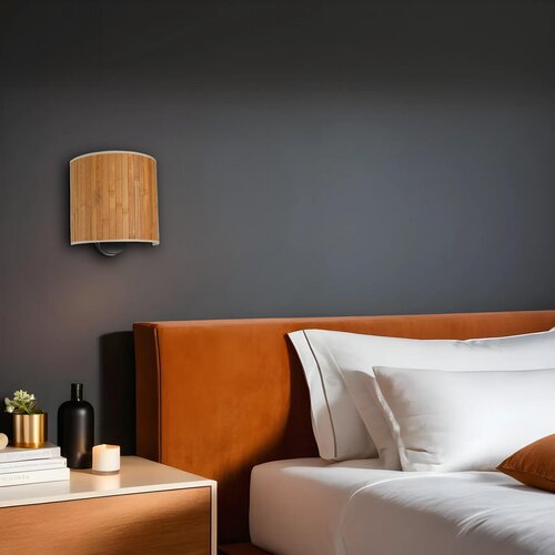 Hanah home zidna lampa E27 Socket, Smeđa Slike