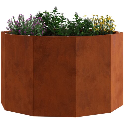  Sadilica Rđa 60 x 60 x 35 cm Čelik otporan na vremenske uvjete Slike