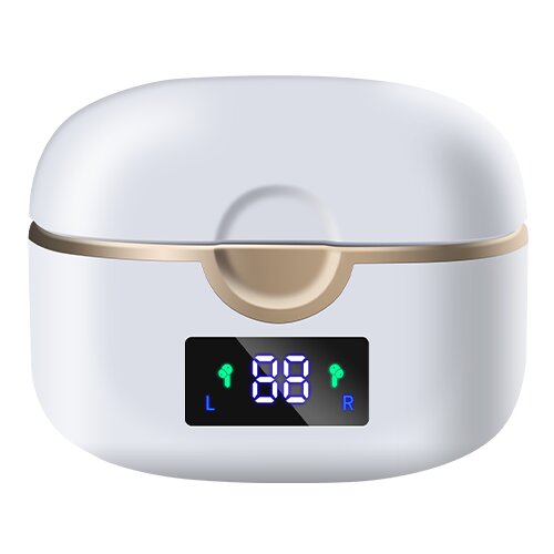 INF Brezžične slušalke Bluetooth 5.0 z dvojnimi dinamičnimi zvočniki White, (21264941) Cene