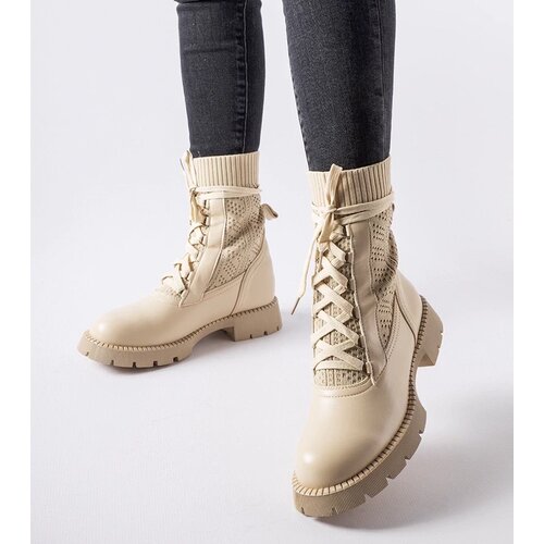 Gemre Beige lace sock boots Portico Cene