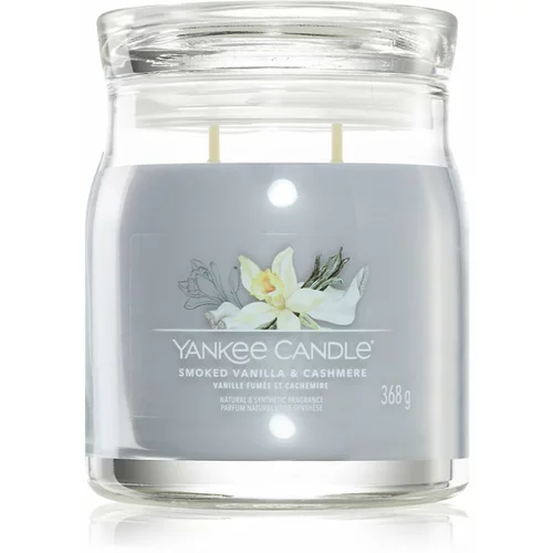 Yankee Candle Smoked Vanilla & Cashmere dišeča sveča 368 g