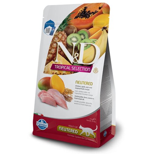 N&d TROPICAL Cat Chicken Neutered 10 kg Hrana za mačke Cene