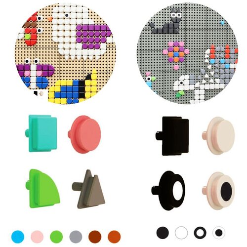  Masterkidz geometrijski klinovi za STEM ploče, prirodne boje, 256 komada Slike