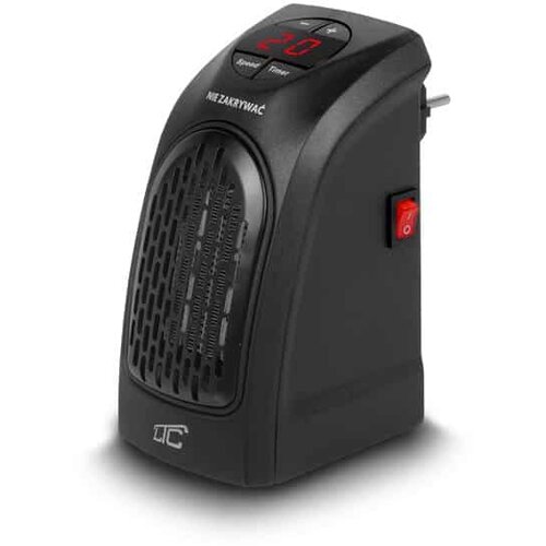 Vog und Arths mini keramični grelnik za vtičnico z lcd zaslonom in termostatom 400W črn Cene