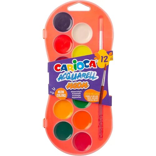 Carioca Set akvarela s 12 neonskih boja 30mm - Cijene